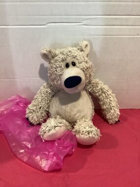 279-2015 Demdaco 13 Inch Nat & Jules Cream Stuffed Teddy Bear